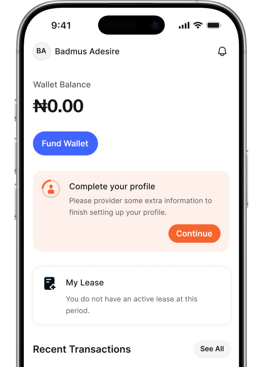 LeaseYard mobile application